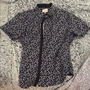 Con.struct Men's Navy Floral Button Down Shirt